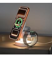 4 in 1 Wireless Charger, 3 in 1 Wireless Charging Station with Night Light for Mag...