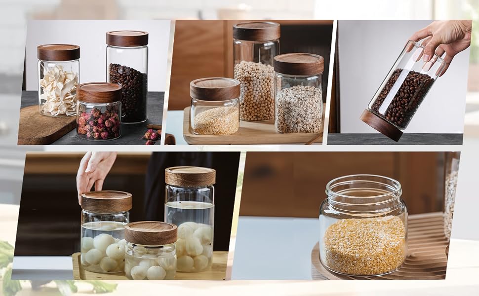 Glass Storage Canister with Lid 04