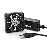 ELUTENG 40mm USB Fan with 3 Speed Control USB Ventilator 5V Max 5300RPM High Flow VR Cooling Fan ...