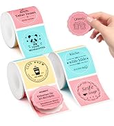 NIIMBOT Labels 3 Rolls Set for B1/B21/B31 Sticker Printer, 34x34mm (1.34'' x 1.34'') 200 Labels/R...
