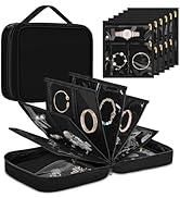 Yotako Travel Jewelry Organizer Case-Jewelry Organizer Jewelry Storage Book Binder with Clear Zip...