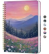 ZOTIA Lined Spiral Journal for Women, A5 Hardcover Cute Notebook for Work & Note Taking, Aestheti...