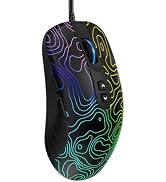 Womier G706 USB Wired Gaming Mouse for PC Computer Windows Mac Laptop, Lightweight Silent RGB Bac...