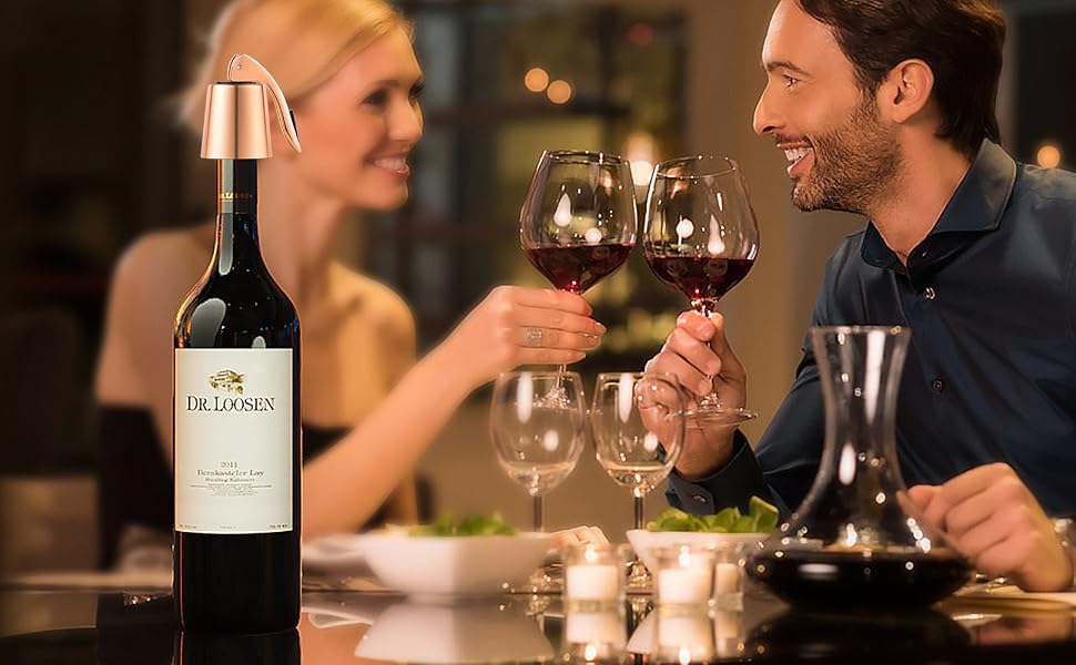 ERHIRY Wine Bottle Stopper Stainless Steel, Your best wine friend