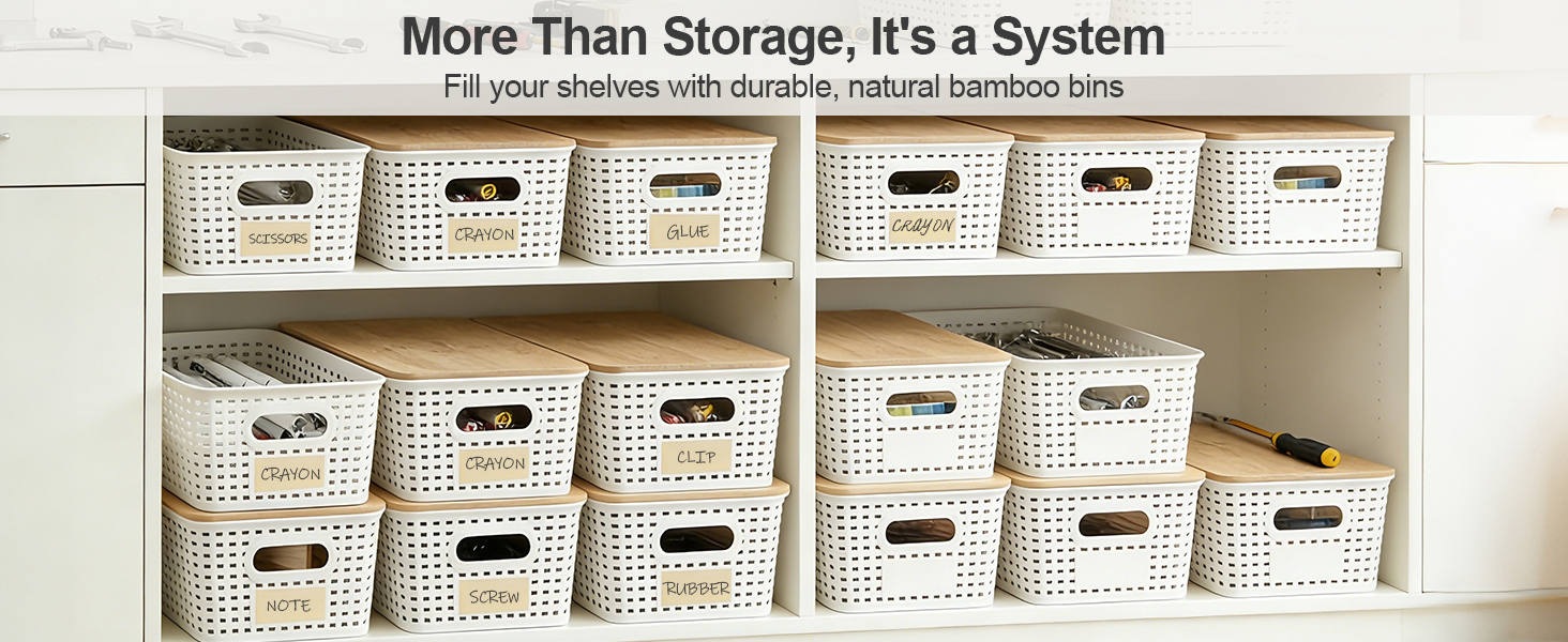 plastic storage bins