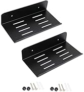 SinLoon 7.8 Inch Small Shelf in Flat Satin Aluminum Bathroom Shelf Wall Mount for Small Speaker S...