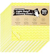 JINYUDOME Disposable Dish Cloths,100Pcs, Reusable Kitchen Cleaning Cloths Dish Cloth 11.8X11.8 in...