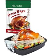 UTILIMATES Turkey Bags for Oven Holds Up To 25 lbs, 10 19"x24" Nylon Oven Bags with 10 ties, BPA ...
