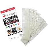 CATTONGUE GRIPS 2” Non-Abrasive Grip Tape Strips - Heavy-Duty, Waterproof Anti-Slip Tape for Furn...