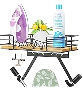 MONJITA Ironing Board Holder, Ironing Board Hanger, Iron Board Hanger Wall Mount, Laundry Room Or...