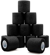 OK TAPE 12 Rolls Self Adhesive Bandage Wrap, Elastic Athletic Tape, Self Stick Bandage Tape, Vet ...