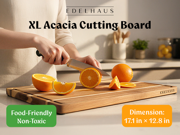 Edelhaus XL acacia cutting board