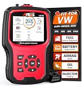 ANCEL VD700 OBD2 Diagnostic Code Reader Scan Tool Fit for Volkswagen Audi VW Skoda Seat, All Func...