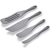 Tongjude Silicone Spurtle Set, Silicone Spatula Set, Heat Resistant Cooking Utensil for Nonstick ...