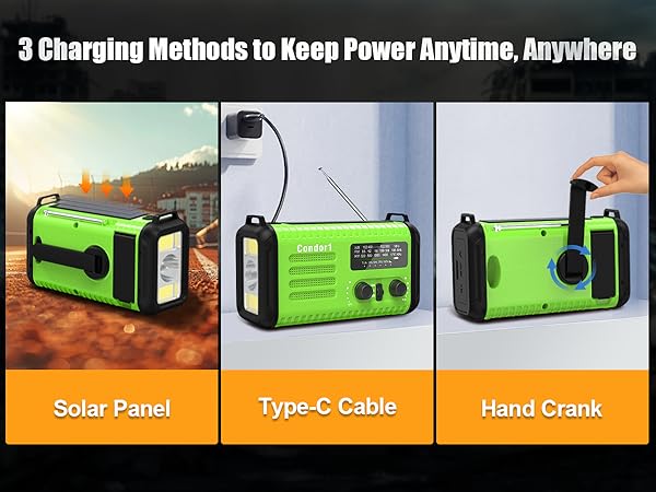 solar radios and crank emergency radios