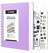 AHGXG Bullet Dotted Journal Spiral Notebook, 300 Pages Dotted Notebook Thick Journal, A5 Dot Grid...