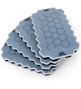 Ice Cube Trays for Freezer with Lid-Silicone Ice Cube Tray with Lid Ice Maker 4 Pack Black,Easy-R...