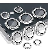 Rayorcon Camera Lens Protector for Samsung Galaxy S24 Ultra, Tempered Glass Aluminum Alloy Ring L...