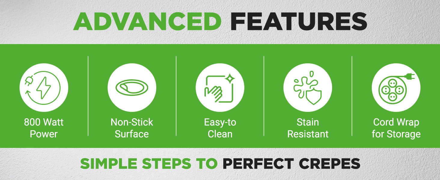 cooktop electric griddle plate hot crepe maker countertop kitchen nutrichef nonstick cooking