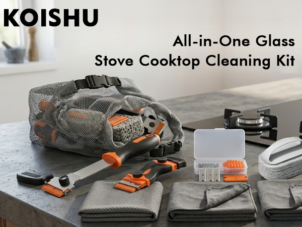 glass stove top cleaner kit
