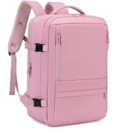 Rcrirth Travel Backpack Women for Airplanes | Expandable Carry On Backpack with 17.3 Inch Laptop ...