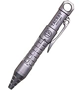 TACRAY Titanium Bolt Action Mini Pen, Pocket Size EDC Pen, Mini Keychain Pen, Small Lanyard Clip ...