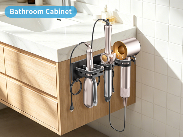 wall mounted hair dryer holder