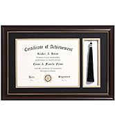 ELSKER&HOME 11x17 Diploma Frames with Tassel Holder for 8.5x11 Certificate Document Shadow Box, M...