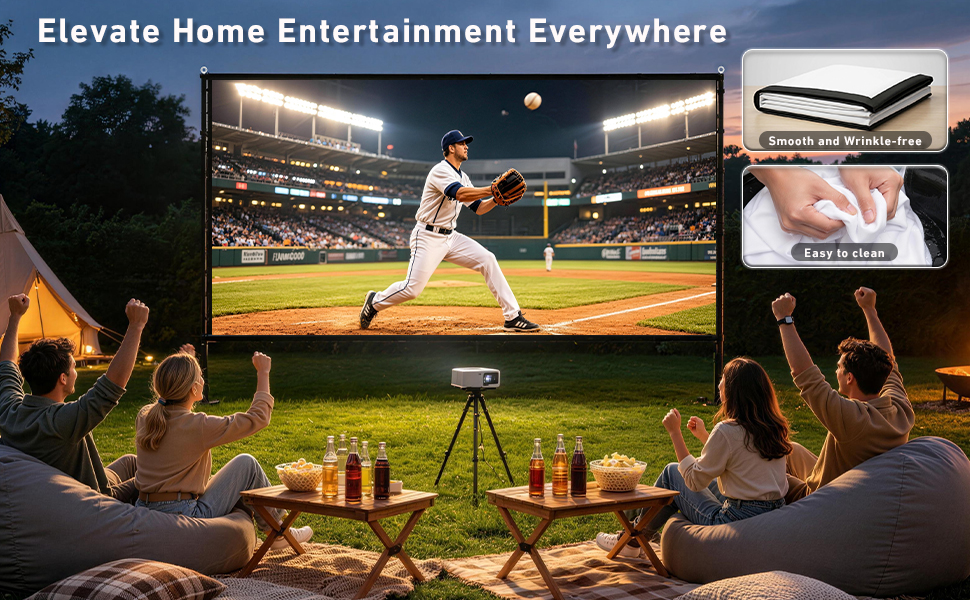 outdoor projector screen