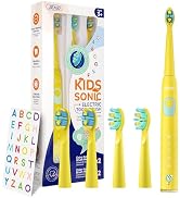 SEAGO Kids Electric Toothbrush, Sonic Soft Bristle Rechargeable Toothbrushes with DIY Stickers, 5...