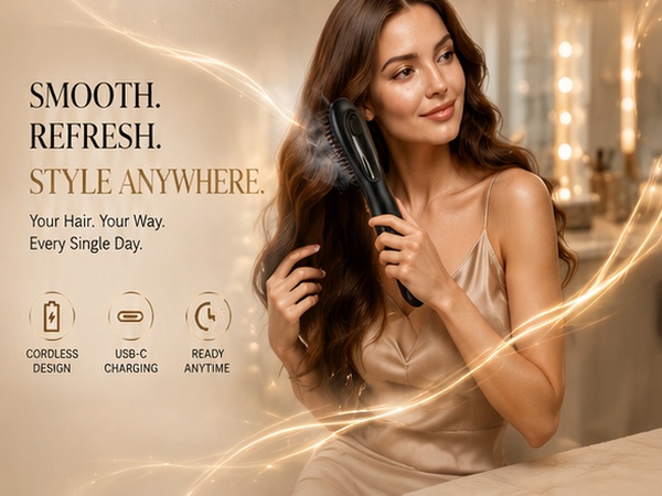 Cordless Steam Mist Straightening Comb