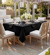 Romanstile Rectangle Tablecloth - Waterproof and Wrinkle Resistant Washable Polyester Table Cloth...