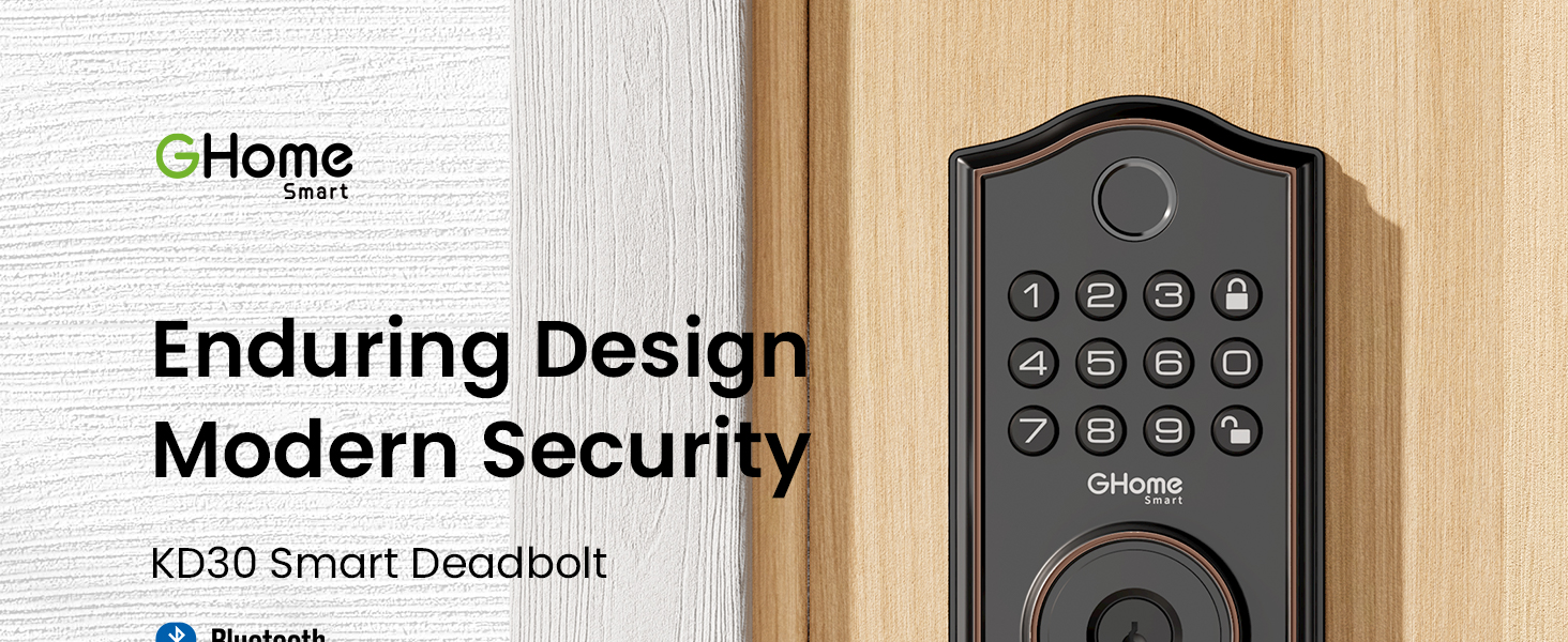 Ghome Smart Deadbolt Lock for Front Door