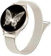 SNBLK Slim Metal Magnetic Bands Compatible with Samsung Galaxy Watch 7 Band 6 5 4 FE 40mm 44mm/6 ...
