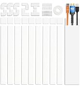 Cable Cover Wall - Cord Hiders for TV on Wall, 157 Inches Cable Cover Channel, White