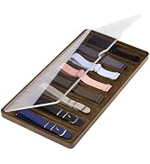 PH PandaHall 8 Slots Wooden Watch Band Organizer Watch Band Storage Case 1.5 Inch Wide Brown Watc...