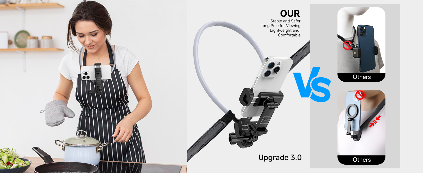 upgrade neck phone holder