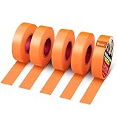 RED WOLF 5 Pack Orange Electrical Tape 3/4 Inch x 66 Ft Industrial Grade UL/CSA Listed 7 Mil Thic...