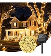 Brightever Solar String Lights for Outside, 46FT 120LED Solar Lights Outdoor Waterproof with 8 Li...