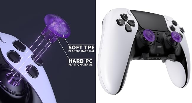 eXtremeRate Replacement Swappable Thumbsticks for PS5 Edge Controller Analog Stick Joystick Caps