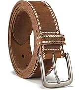 CHAOREN Full Grain Leather Belt for Men, Work Belts for Men Heavy Duty, Daily Wear for Jeans Pants