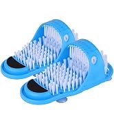 Tbestmax Shower Foot Scrubber Feet Cleaner Washer Brush for Floor Spas Massage, Slipper for Exfol...