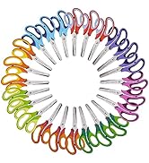 WA Portman 5 Inch Blunt Kids Scissors 24 Pack - School Scissors Bulk Scissors - Blunt Scissors Fo...