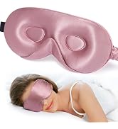 LitBear 100% 22 Momme Mulberry Silk Sleep Mask - 3D Contoured Eye Mask for Men Women, Soft Breath...