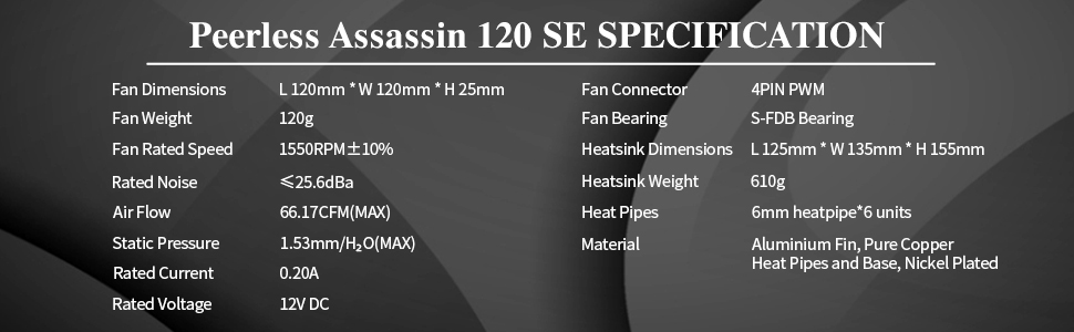 PA120 SE cpu cooler