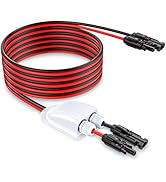 ELECTOP Solar Extension Cable with Solar Double Cable Entry Gland, 10AWG Solar Panel Cable Connec...