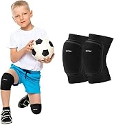 ONTYZZ Kids Knee Pads with Thicken Sponge Padding Breathable Stretchy Cotton Knee Pads Soft Knee ...