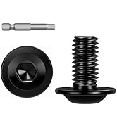 M6-1.0 x 16mm 25 PCS Flanged Button Head Socket Cap Bolts Screws, Stainless Steel 304, Allen Sock...