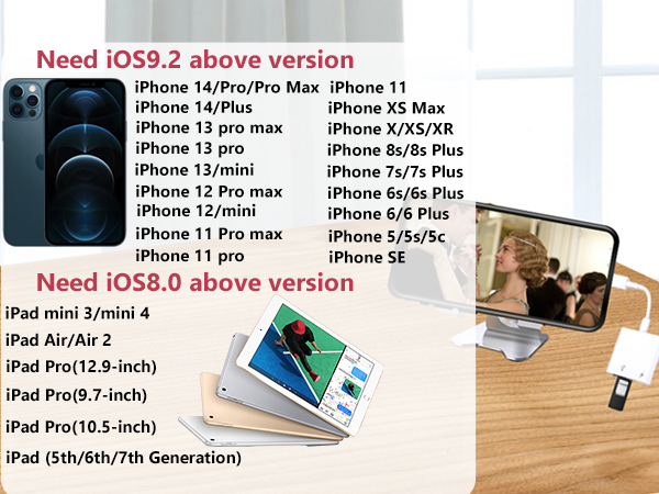 Lightning to USB Camera Adapter