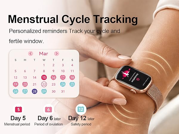 fitness tracker with menstrual cycle tracking